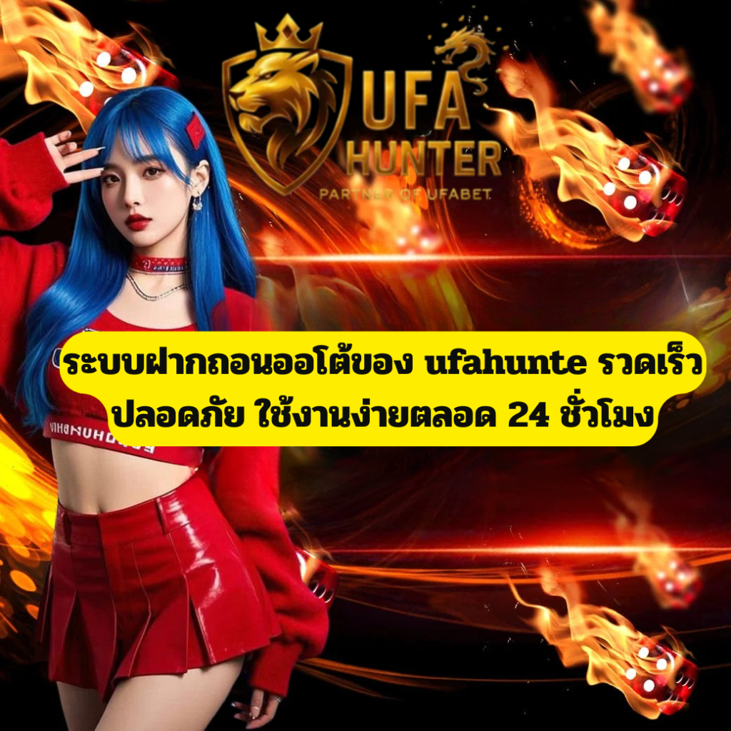 ระบบฝากถอนออโต้ของ ufahunter รวดเร็ว ปลอดภัย ใช้งานง่ายตลอด 24 ชั่วโมง เว็บตรงไม่ผ่านเอเย่นต์
